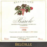 Barolo_Bel Colle_Monvigliero 1998